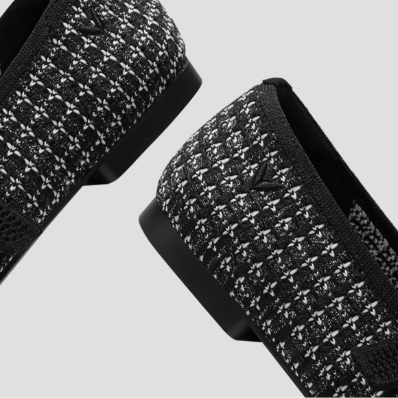 MARGOT Mary-Jane Square-Toe Mary-Jane in Black Tweed Flats - Picture 5 of 7